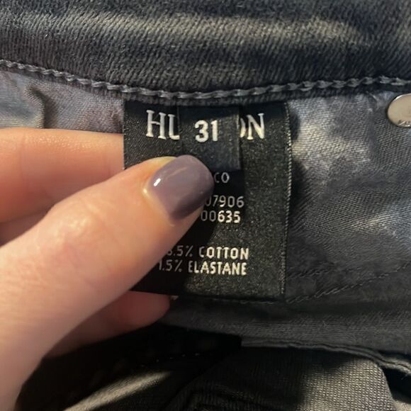 Hudson Jeans- Women’s Krista Ankle Skinny Jeans Distressed Stormy Horizon, Sz 31 - Picture 3 of 13